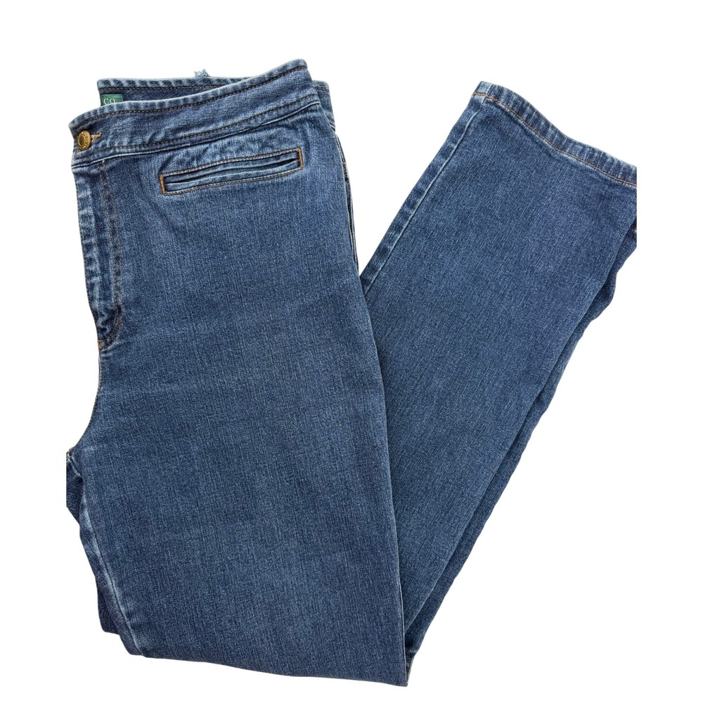 Lauren Jeans Co Ralph Lauren Womens Blue Straight‎ Leg Denim Jeans Size 10
